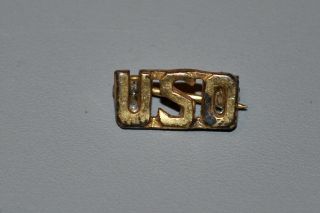 Vintage Wwii Ww2 Uso Pin Stage Door Canteen Shows Usa