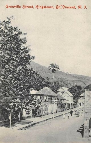 Kingstown,  St.  Vincent,  Bwi,  Grenville Street,  Homes,  People,  Cropper Pub C 1902
