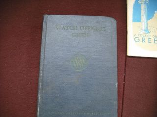 Vintage Military Books: Watch Officers Guide,  Italian,  Spanish & Greek Phrases 2