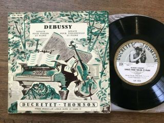 Andre Levy Genevieve Joy Debussy Sonatas French 8 " Ducretet Thomson Lla 1033
