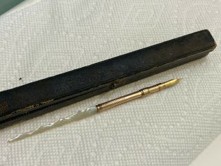 Antique Mabie Todd Co York Fountain Pen W Case Late 1800s