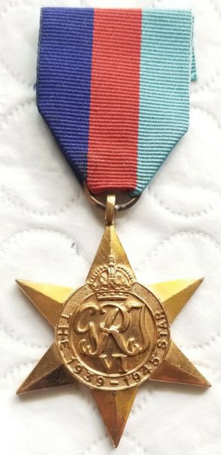 Wwii British & Commonwealth 1939 - 45 Star Medal