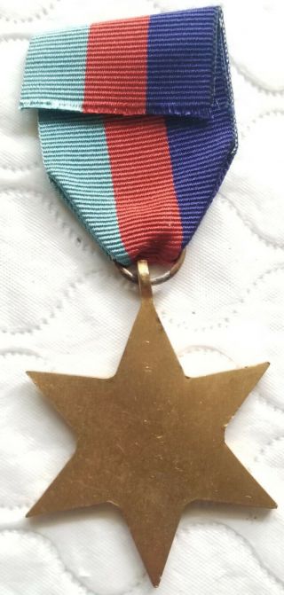 WWII British & Commonwealth 1939 - 45 Star medal 2