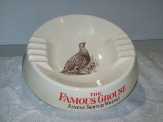 Vintage " Famous Grouse Finest Scotch Whisky " Wade Pdm England Ash Tray