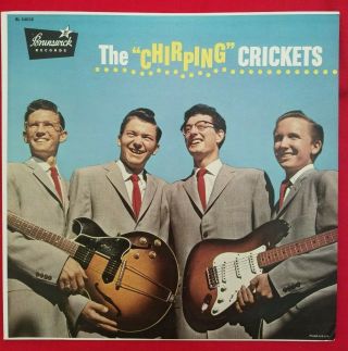 Vintage Nm Lp The " Chirping " Crickets Buddy Holly Brunswick Records Bl 54038