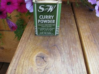 S And W San Francisco Curry Powder Old Seattle Spice Tin