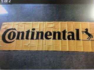 Continental Tire Banner,  9.  75 Feet X 3 Feet; And