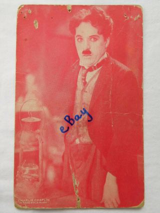 Charlie Chaplin In The Gold Rush Exhibit Supply Co Card Postcard