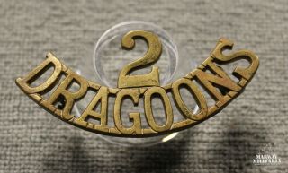 1926 Era,  2nd Dragoons Shoulder Title Badge (inv 24144)