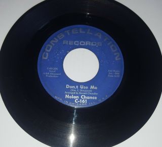 Nolan Chance Just Like The Weather Northern Soul 45 Constellation Records C - 161