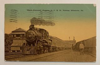 Vintage Postcard Railroad Black Diamond Express Train Estate 1912
