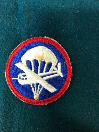 Ww2 Us Airborne Paratrooper Cap Patch - Removed From Cap (21)