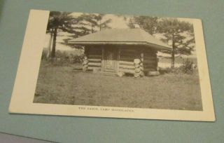 1910 Era The Cabin Camp Moosilauke Orford Hampshire Rppc Real Photo Postcard