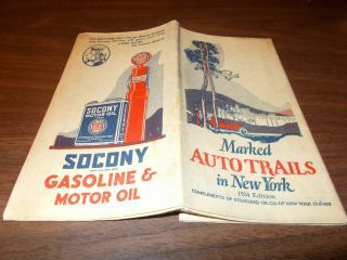 1924 Standard Oil York Vintage Road Map / Early Map