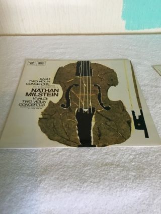 Nathan Milstein Sax - 5285 1 (s1.  36010) Bach 2 Violins Concerto First Press Uk