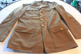 Wwii U.  S.  Army Dress Uniform Jacket 36s Ww2