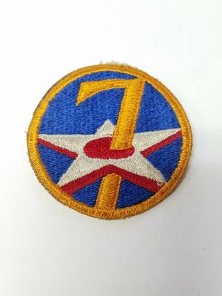 Vintage Wwii Ww2 Usaaf 7th Army Air Force Air Corps Patch