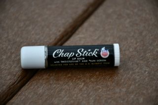 Vintage 1960’s Olympic Chapstick Lip Balm Metal Tube.