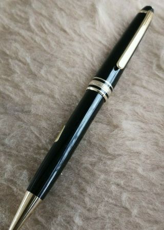 Montblanc Meisterstuck Black Resin & Gold Plated Trim Ball Point Pen