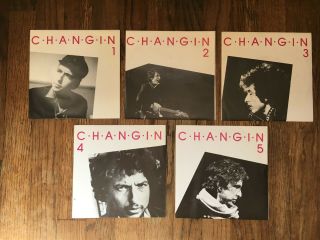 Bob Dylan - Changin - Rare Complete Set Of 5 Eps German Import 1983 Vols 1 - 5