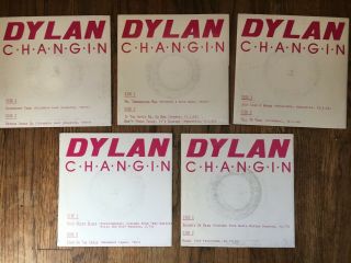 BOB DYLAN - CHANGIN - RARE Complete Set of 5 EPs German Import 1983 Vols 1 - 5 2