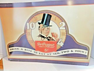 Vintage Dr.  Pepper Tin Sign