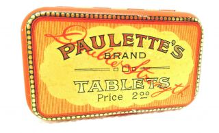 Vintage Medicine Tin - Paulette 