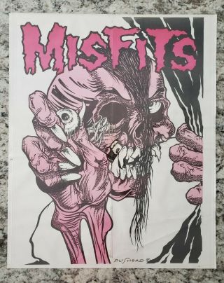 Misfits Rare Die Die Poster Pushead Fiend Club Samhain Danzig