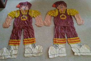 2 Vintage Nabisco Chips Ahoy " Chocolate Mountain Man " Advertising Inflatables