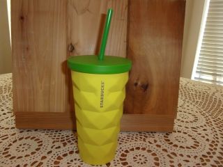 Starbucks Hawaii Pineapple Stainless Steel Grande 16oz.  Tumbler Cold Cup Mug