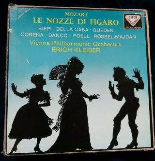 Mozart Le Nozze Di Figaro Kleiber / Vpo.  Decca Sxl 2087 - 90 Ed0 / Ed1 4lp Box
