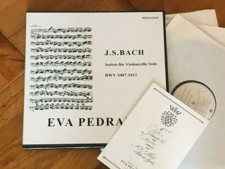 Eva Pedrazzi Bach 6 Cello Suites Mirecourt Signed Numbered 92/300 Lp Box Swiss