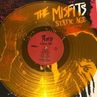 The Misfits Static Age Yellow Vinyl Lp Signed (2012) Danzig Limited 1000 1997
