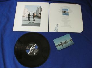 Pink Floyd Wish You Were Here 1st Uk Press A1/b3 Postcard Near Audio