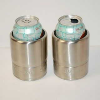 Snap - On Stainless Socket Can Coolers - Set Of 2 - Coozie - Fs541 - Promo Mug