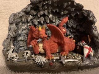 Lemax Spooky Town Dragon In Cave - Euc,  No Package.  Retired