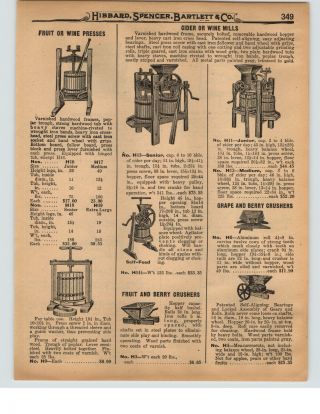 1927 Paper Ad Hocking Valley Wood Wooden Apple Cider Mill Press Grape Berry