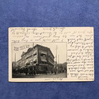 Glens Falls York Ny Postcard 1905 Club