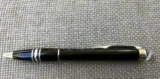 Montblanc Starwalker Black Platinum Resin Ballpoint Pen Personalized With Serial