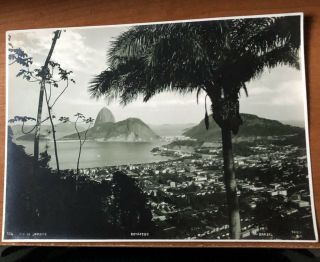 4 Vintage B&w Pictures Rio De Janeiro Brazil 6” X 9”