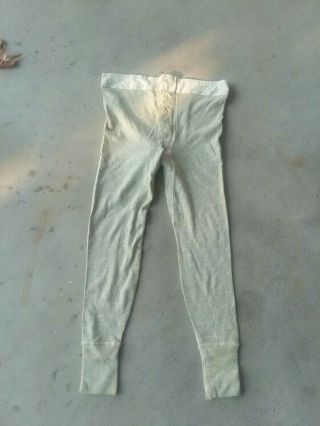 Ww2 Us Army Long Johns - 1941 Dated -