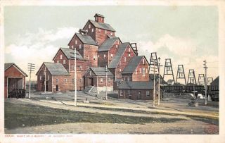 Hancock,  Mi,  Quincy Copper Mine Shaft No.  2,  Detroit Pub " Phostint " C 1907 - 14