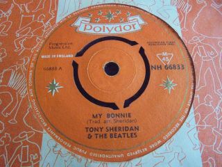 Tony Sheridan & The Beatles - My Bonnie 1962 Uk 45 Polydor First Pressing