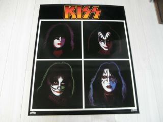 Kiss Victor Store Promo Vintage Poster For Solo Album Lp Japan Unfold