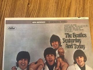 The Beatles 3rd State Stereo Butcher Cover 2 near w/ peeled slick & C.  O.  A. 2