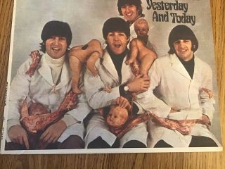 The Beatles 3rd State Stereo Butcher Cover 2 near w/ peeled slick & C.  O.  A. 3