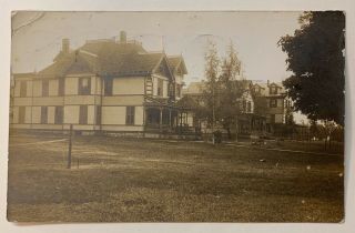 Rppc Real Vintage Photo Postcard Hensonville Street Home York Estate