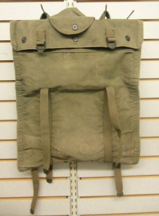 Wwii U.  S.  Military 5 - Gallon Drinking Water Carrying Canvas Bag 1945