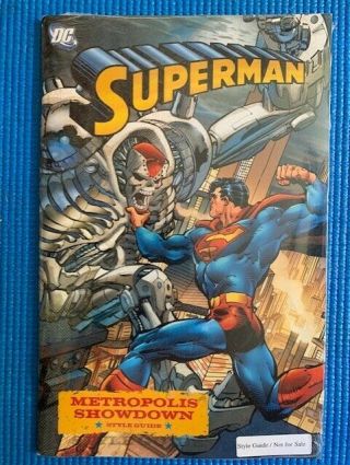 Superman Metropolis Showdown Style Guide Dc Comics Warner Bros With Cds