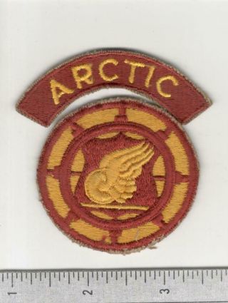 Us Army Transportation Terminal Command Patch & Arctic Tab Inv B690